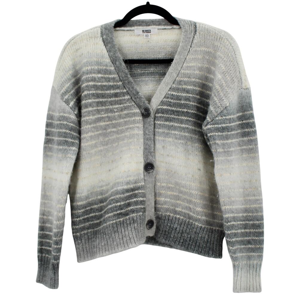 BB Dakota Steve Madden Lucid Dreams Striped Cardigan Sweater Oversized Chunky XS